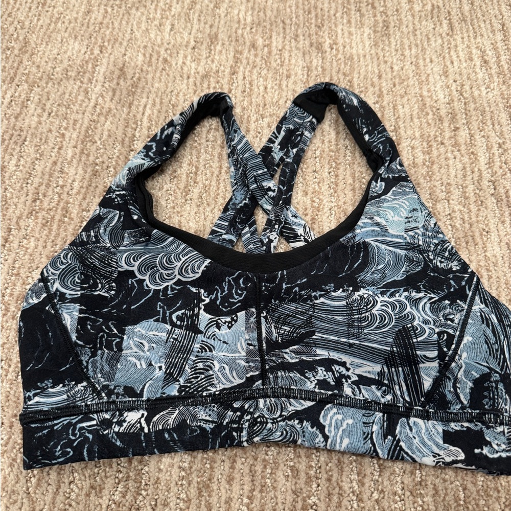 floral lululemon energy bra